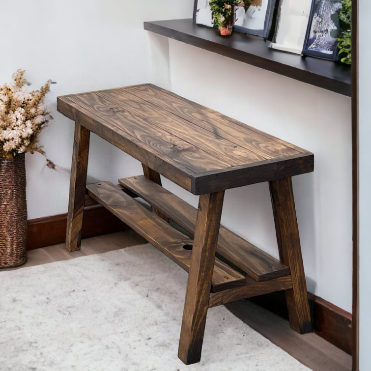 Small rustic deals entryway bench